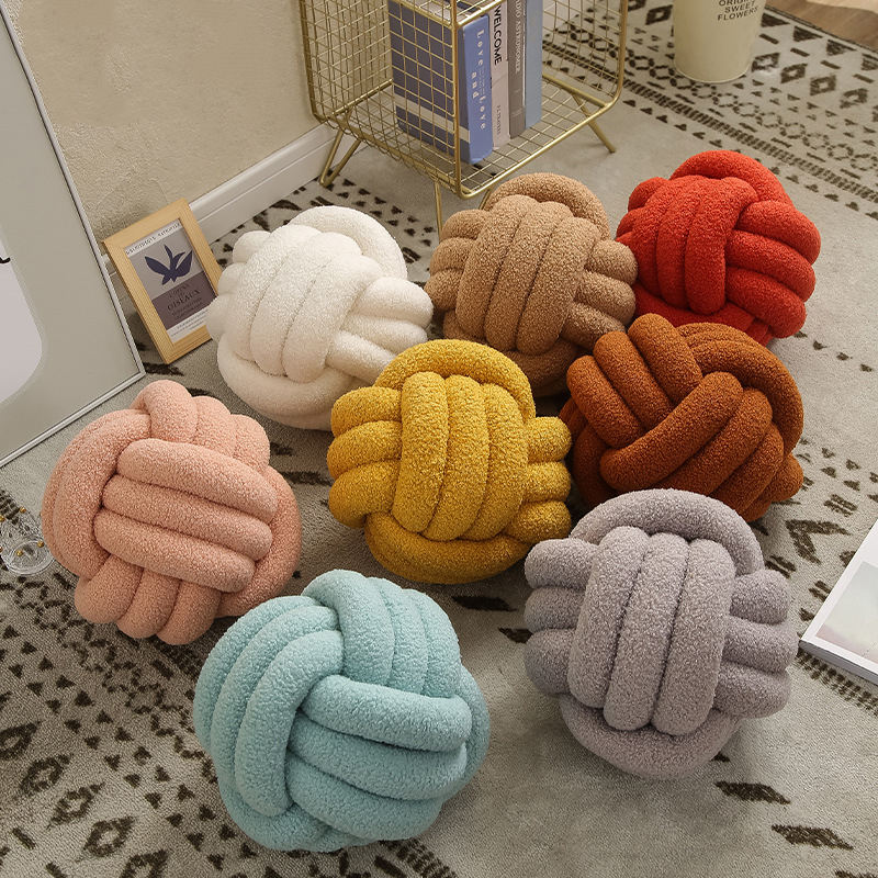Teddy Knot Ball Pillow