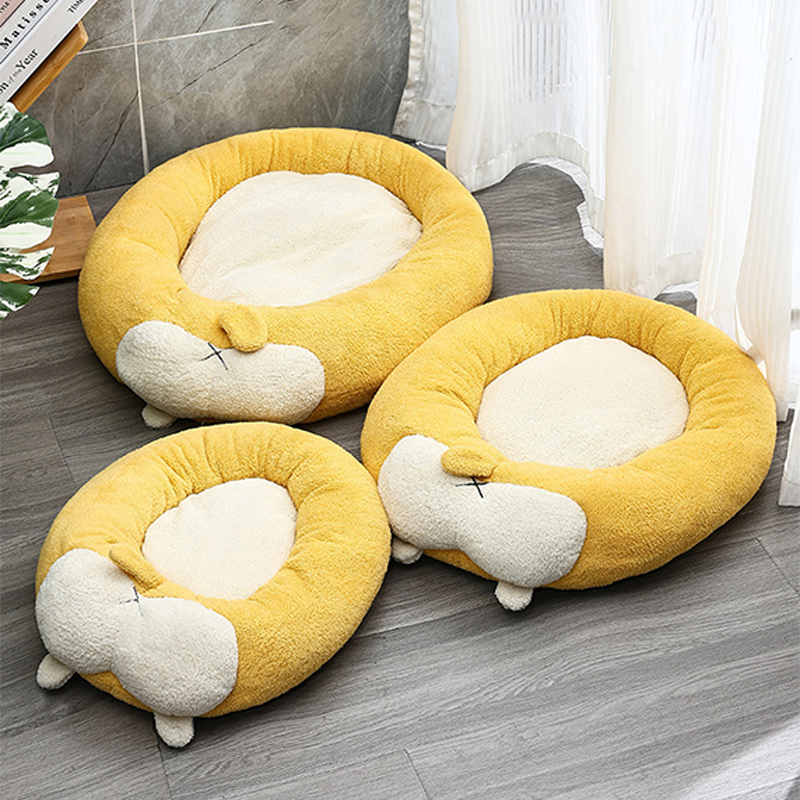 Corgi-Shaped Pet Bed
