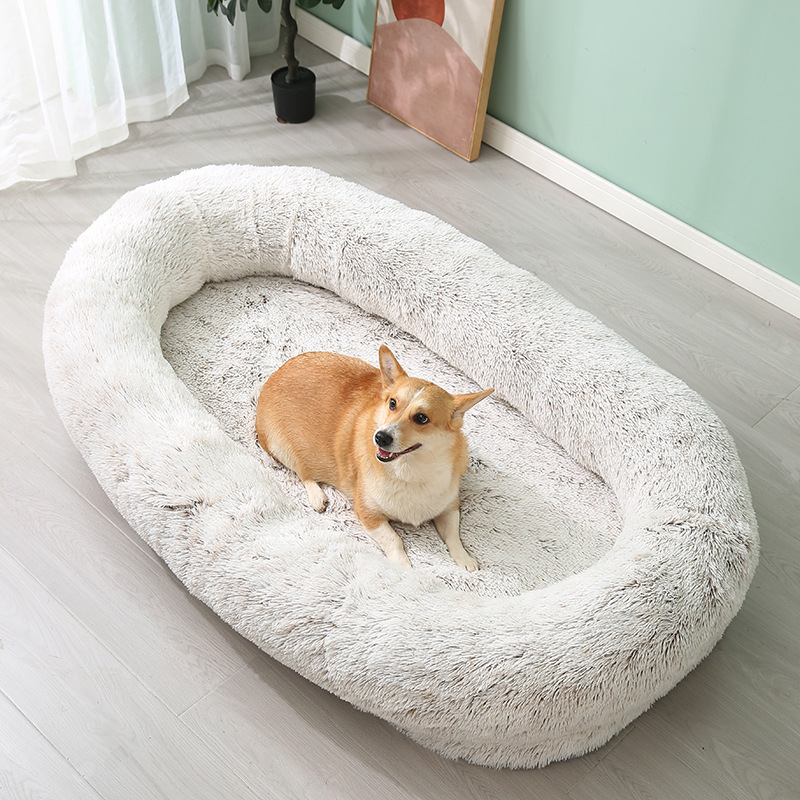 Long Plush Human Pet Bed