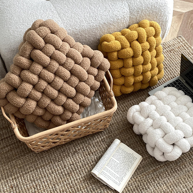 Teddy Square Knot Pillow