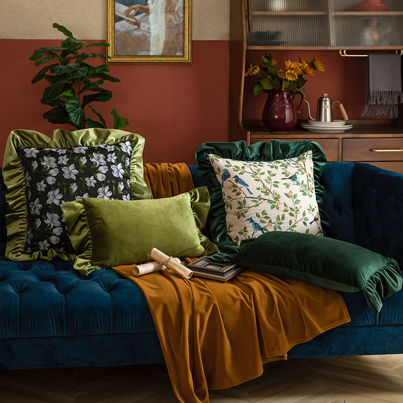 American Jacquard Throw Pillow