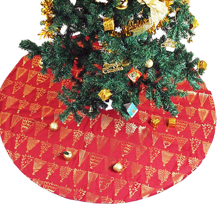 Red Gold Small Christmas Tree Christmas Tree Skirt