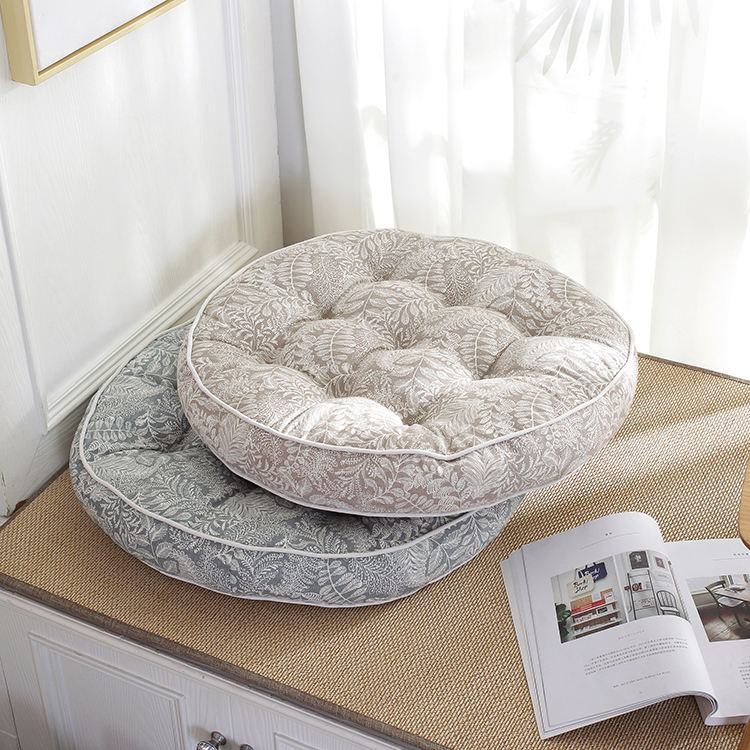 American Style Floral Round Seat Cushion