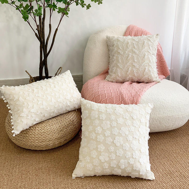 French 3D Lace Embroidery Pillow
